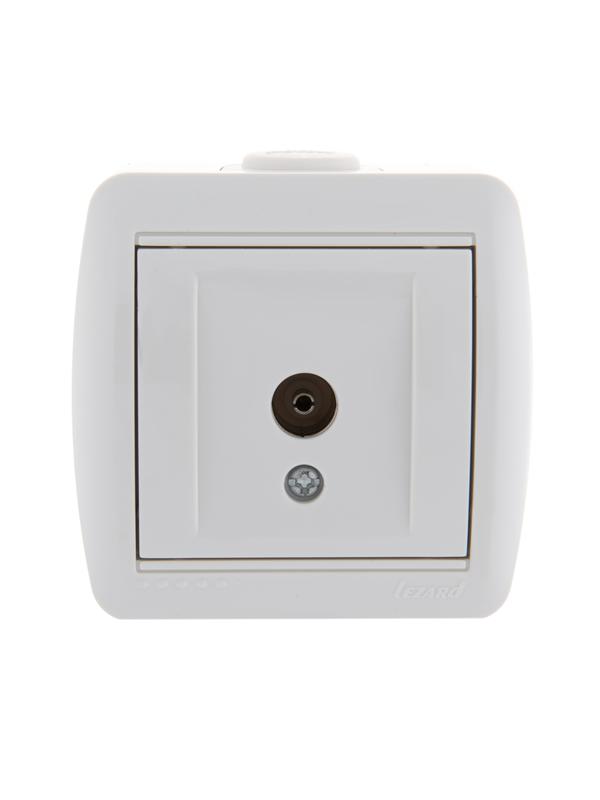 Розетка TV ОП Ната оконечная бел. LEZARD 710-0200-130