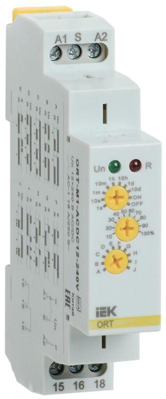 Реле времени ORT многофункциональное 1 конт. 12-240В AC/DC IEK ORT-M1-ACDC12-240V